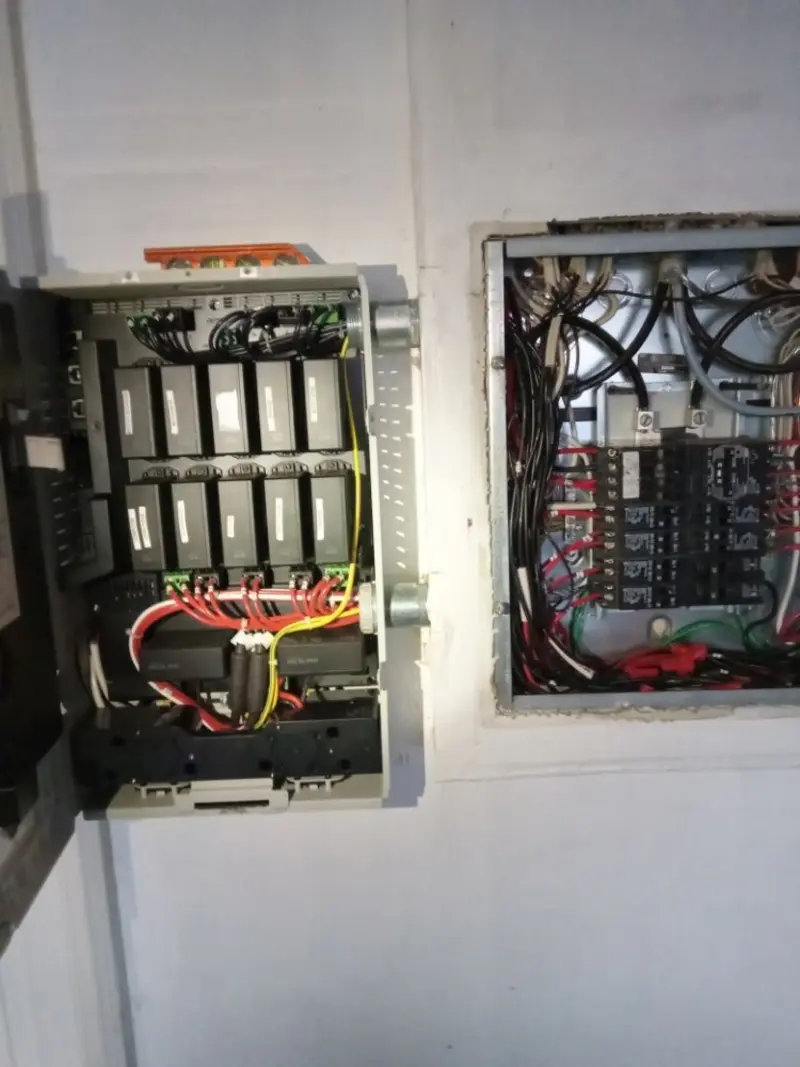 Electrical panel upgrade completed for Security Camera Wiring in Palm Harbor